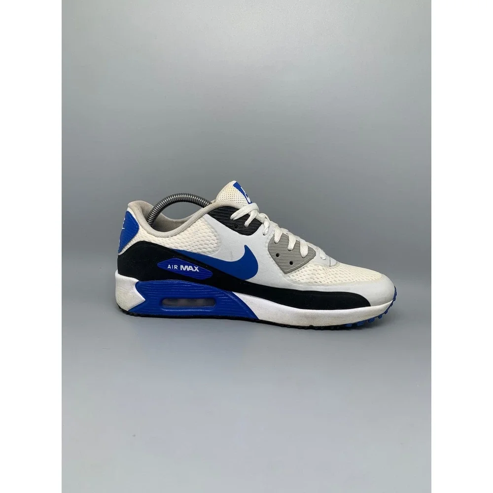 Nike Air Max 90 Golf White Racer Blue Golf Shoes DX5999-141 Men's Sz 9